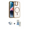 MARSİLYAN™- iPhone 11 Kılıf Yadigar Asil Koleksiyonu - Şeffaf Royal Nano Ekran Koruyucu + Pers Alüminyum Kamera Lens - GI