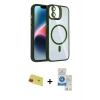 MARSİLYAN™- iPhone 11 Kılıf Yadigar Asil Koleksiyonu - Şeffaf Royal Nano Ekran Koruyucu + Rainbow Kamera Lens Koruma Cam - KI
