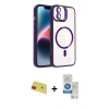 MARSİLYAN™- iPhone 11 Kılıf Yadigar Asil Koleksiyonu - Şeffaf Royal Nano Ekran Koruyucu + Rainbow Kamera Lens Koruma Cam - KI