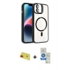 MARSİLYAN™- iPhone 11 Kılıf Yadigar Asil Koleksiyonu - Şeffaf Royal Nano Ekran Koruyucu + Rainbow Kamera Lens Koruma Cam - KI