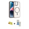 MARSİLYAN™- iPhone 11 Kılıf Yadigar Asil Koleksiyonu - Şeffaf Royal Nano Ekran Koruyucu + Rainbow Kamera Lens Koruma Cam - KI