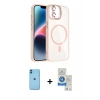 MARSİLYAN™- iPhone 11 Kılıf Yadigar Asil Koleksiyonu - Şeffaf Royal Nano Ekran Koruyucu + Neon Fosforlu Kamera Lens - MI