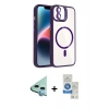 MARSİLYAN™- iPhone 11 Kılıf Yadigar Asil Koleksiyonu - Şeffaf Royal Nano Ekran Koruyucu + Raze Metal Kamera Lens - MI