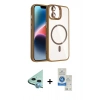 MARSİLYAN™- iPhone 11 Kılıf Yadigar Asil Koleksiyonu - Şeffaf Royal Nano Ekran Koruyucu + Raze Metal Kamera Lens - MI
