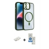 MARSİLYAN™- iPhone 11 Kılıf Yadigar Asil Koleksiyonu - Şeffaf Royal Nano Ekran Koruyucu + Renkli Kamera Lens Koruma Cam - SI