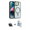 MARSİLYAN™- iPhone 11 Kılıf Yadigar Asil Koleksiyonu - Şeffaf Royal Nano Ekran Koruyucu + Kamera Lens Koruma Cam - SF