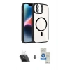 MARSİLYAN™- iPhone 11 Kılıf Yadigar Asil Koleksiyonu - Şeffaf Royal Nano Ekran Koruyucu + Kamera Lens Koruma Cam - SF