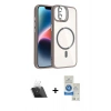 MARSİLYAN™- iPhone 11 Kılıf Yadigar Asil Koleksiyonu - Şeffaf Royal Nano Ekran Koruyucu + Kamera Lens Koruma Cam - SF