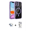 MARSİLYAN™- iPhone 11 Kılıf Yadigar Asil Koleksiyonu - Şeffaf Uv Polymer Nano Ekran Koruyucu + Pers Alüminyum Kamera Lens - GI