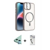 MARSİLYAN™- iPhone 11 Kılıf Yadigar Asil Koleksiyonu - Şeffaf Uv Polymer Nano Ekran Koruyucu + Raze Metal Kamera Lens - MI