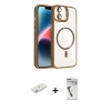 MARSİLYAN™- iPhone 11 Kılıf Yadigar Asil Koleksiyonu - Şeffaf Uv Polymer Nano Ekran Koruyucu + Renkli Kamera Lens Koruma Cam - PE