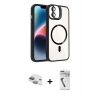 MARSİLYAN™- iPhone 11 Kılıf Yadigar Asil Koleksiyonu - Şeffaf Uv Polymer Nano Ekran Koruyucu + Pers Alüminyum Kamera Lens - YL