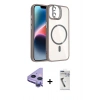 MARSİLYAN™- iPhone 11 Kılıf Yadigar Asil Koleksiyonu - Şeffaf Uv Polymer Nano Ekran Koruyucu + Raze Metal Kamera Lens - MR