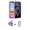 MARSİLYAN™- iPhone 11 Kılıf Yadigar Asil Koleksiyonu - Şeffaf Uv Polymer Nano Ekran Koruyucu + Raze Metal Kamera Lens - MR