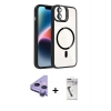 MARSİLYAN™- iPhone 11 Kılıf Yadigar Asil Koleksiyonu - Şeffaf Uv Polymer Nano Ekran Koruyucu + Raze Metal Kamera Lens - MR