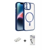 MARSİLYAN™- iPhone 11 Kılıf Yadigar Asil Koleksiyonu - Şeffaf Uv Polymer Nano Ekran Koruyucu + Renkli Kamera Lens Koruma Cam - YL