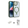 MARSİLYAN™- iPhone 11 Kılıf Yadigar Asil Koleksiyonu - Şeffaf Uv Polymer Nano Ekran Koruyucu + Renkli Kamera Lens Koruma Cam - YL