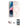 MARSİLYAN™- iPhone 11 Kılıf Yadigar Asil Koleksiyonu - Siyah 34D Hayalet Izgaralı Cam + Pers Alüminyum Kamera Lens - KI