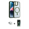 MARSİLYAN™- iPhone 11 Kılıf Yadigar Asil Koleksiyonu - Siyah 360 Mat Full Body Arka Koruyucu + Pers Alüminyum Kamera Lens - YL