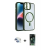 MARSİLYAN™- iPhone 11 Kılıf Yadigar Asil Koleksiyonu - Siyah 360 Mat Full Body Arka Koruyucu + Pers Alüminyum Kamera Lens - GI