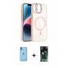 MARSİLYAN™- iPhone 11 Kılıf Yadigar Asil Koleksiyonu - Siyah 360 Mat Full Body Arka Koruyucu + Neon Fosforlu Kamera Lens - TU