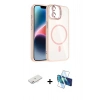 MARSİLYAN™- iPhone 11 Kılıf Yadigar Asil Koleksiyonu - Siyah 3D Antistatik Cam Ekran Koruyucu + Renkli Kamera Lens Koruma Cam - PE