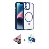MARSİLYAN™- iPhone 11 Kılıf Yadigar Asil Koleksiyonu - Siyah 3D Antistatik Cam Ekran Koruyucu + Raze Metal Kamera Lens - SH