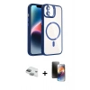 MARSİLYAN™- iPhone 11 Kılıf Yadigar Asil Koleksiyonu - Siyah 3D Antistatik Mat Seramik Nano Ekran Koruyucu + Pers Alüminyum Kamera Lens - YL