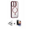 MARSİLYAN™- iPhone 11 Kılıf Yadigar Asil Koleksiyonu - Siyah 3D Antistatik Mat Seramik Nano Ekran Koruyucu + Raze Metal Kamera Lens - GS