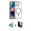 MARSİLYAN™- iPhone 11 Kılıf Yadigar Asil Koleksiyonu - Siyah 3D Antistatik Mat Seramik Nano Ekran Koruyucu + Raze Metal Kamera Lens - MI
