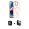 MARSİLYAN™- iPhone 11 Kılıf Yadigar Asil Koleksiyonu - Siyah 3D Antistatik Mat Seramik Nano Ekran Koruyucu + PVD Metal Kamera Lens - YL