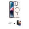 MARSİLYAN™- iPhone 11 Kılıf Yadigar Asil Koleksiyonu - Siyah 3D Antistatik Mat Seramik Nano Ekran Koruyucu + Renkli Kamera Lens Koruma Cam - SI