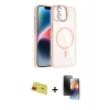MARSİLYAN™- iPhone 11 Kılıf Yadigar Asil Koleksiyonu - Siyah 3D Antistatik Mat Seramik Nano Ekran Koruyucu + Rainbow Kamera Lens Koruma Cam - KI