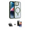 MARSİLYAN™- iPhone 11 Kılıf Yadigar Asil Koleksiyonu - Siyah 3D Antistatik Mat Seramik Nano Ekran Koruyucu + Kamera Lens Koruma Cam - SF
