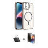 MARSİLYAN™- iPhone 11 Kılıf Yadigar Asil Koleksiyonu - Siyah 3D Antistatik Mat Seramik Nano Ekran Koruyucu + Kamera Lens Koruma Cam - SF
