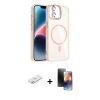 MARSİLYAN™- iPhone 11 Kılıf Yadigar Asil Koleksiyonu - Siyah 3D Antistatik Mat Seramik Nano Ekran Koruyucu + Renkli Kamera Lens Koruma Cam - SI