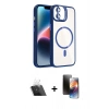 MARSİLYAN™- iPhone 11 Kılıf Yadigar Asil Koleksiyonu - Siyah 3D Antistatik Mat Seramik Nano Ekran Koruyucu + Kamera Lens Koruma Cam - SF