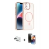 MARSİLYAN™- iPhone 11 Kılıf Yadigar Asil Koleksiyonu - Siyah 3D Antistatik Mat Seramik Nano Ekran Koruyucu + Pers Alüminyum Kamera Lens - YL
