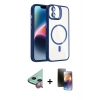 MARSİLYAN™- iPhone 11 Kılıf Yadigar Asil Koleksiyonu - Siyah 3D Antistatik Mat Seramik Nano Ekran Koruyucu + Raze Metal Kamera Lens - KI