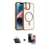 MARSİLYAN™- iPhone 11 Kılıf Yadigar Asil Koleksiyonu - Siyah 3D Antistatik Mat Seramik Nano Ekran Koruyucu + Kamera Lens Koruma Cam - SF