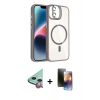 MARSİLYAN™- iPhone 11 Kılıf Yadigar Asil Koleksiyonu - Siyah 3D Antistatik Mat Seramik Nano Ekran Koruyucu + Raze Metal Kamera Lens - KI