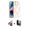 MARSİLYAN™- iPhone 11 Kılıf Yadigar Asil Koleksiyonu - Siyah 3D Antistatik Mat Seramik Nano Ekran Koruyucu + Raze Metal Kamera Lens - SH