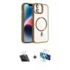 MARSİLYAN™- iPhone 11 Kılıf Yadigar Asil Koleksiyonu - Siyah 3D Antistatik Seramik Nano Ekran Koruyucu + Kamera Lens Koruma Cam - SF