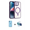MARSİLYAN™- iPhone 11 Kılıf Yadigar Asil Koleksiyonu - Siyah 3D Antistatik Seramik Nano Ekran Koruyucu + Neon Fosforlu Kamera Lens - MI