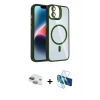 MARSİLYAN™- iPhone 11 Kılıf Yadigar Asil Koleksiyonu - Siyah 3D Antistatik Seramik Nano Ekran Koruyucu + Pers Alüminyum Kamera Lens - YL