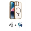MARSİLYAN™- iPhone 11 Kılıf Yadigar Asil Koleksiyonu - Siyah 3D Antistatik Seramik Nano Ekran Koruyucu + Raze Metal Kamera Lens - GS