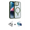 MARSİLYAN™- iPhone 11 Kılıf Yadigar Asil Koleksiyonu - Siyah 3D Antistatik Seramik Nano Ekran Koruyucu + Raze Metal Kamera Lens - GS