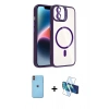 MARSİLYAN™- iPhone 11 Kılıf Yadigar Asil Koleksiyonu - Siyah 3D Antistatik Seramik Nano Ekran Koruyucu + Neon Fosforlu Kamera Lens - TU