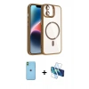 MARSİLYAN™- iPhone 11 Kılıf Yadigar Asil Koleksiyonu - Siyah 3D Antistatik Seramik Nano Ekran Koruyucu + Neon Fosforlu Kamera Lens - YL