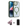 MARSİLYAN™- iPhone 11 Kılıf Yadigar Asil Koleksiyonu - Siyah 6D Antistatik Mat Seramik Hayalet Nano Ekran Koruyucu + Raze Metal Kamera Lens - SH